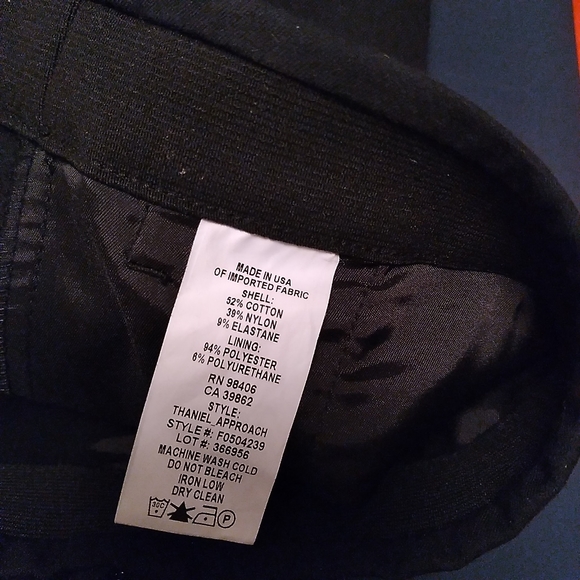 THEORY "Thaniel Approach" Black Elastic Waist Pants, size 8 - Picture 3 of 4